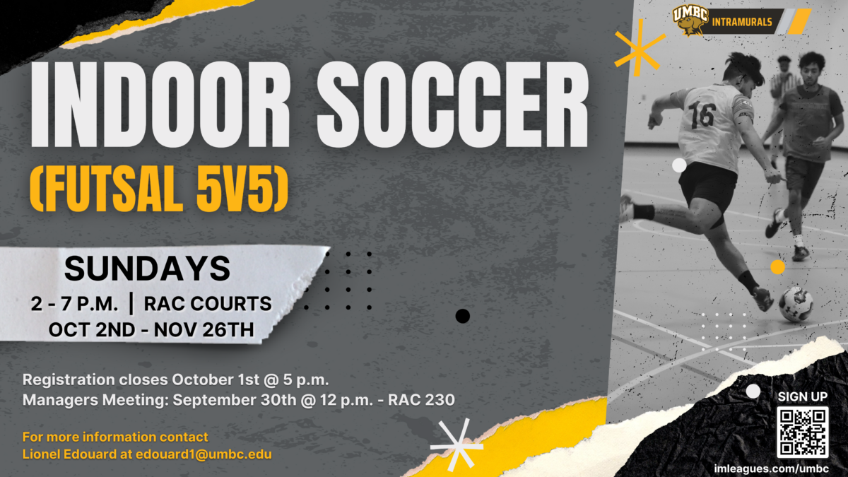 Register now for Intramural Indoor Soccer